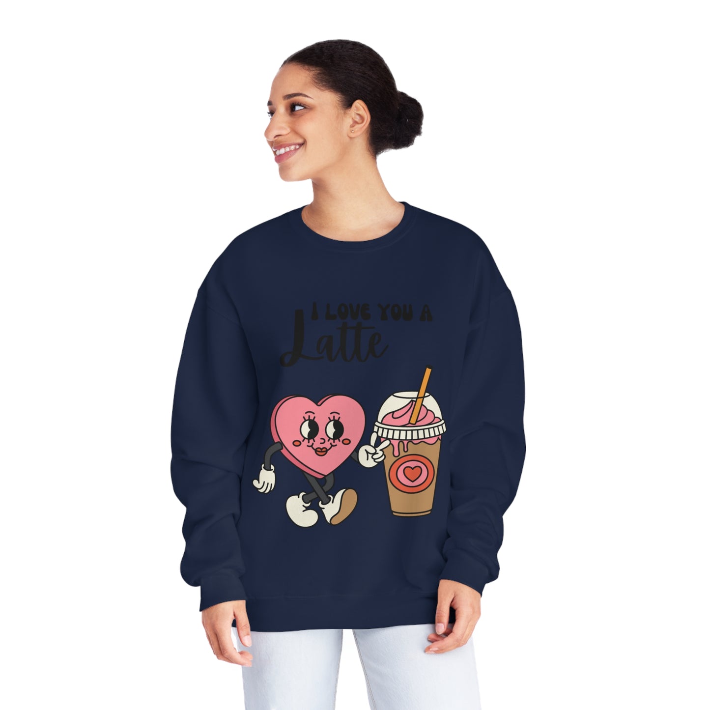 I Love You a Latte Unisex NuBlend® Crewneck Sweatshirt