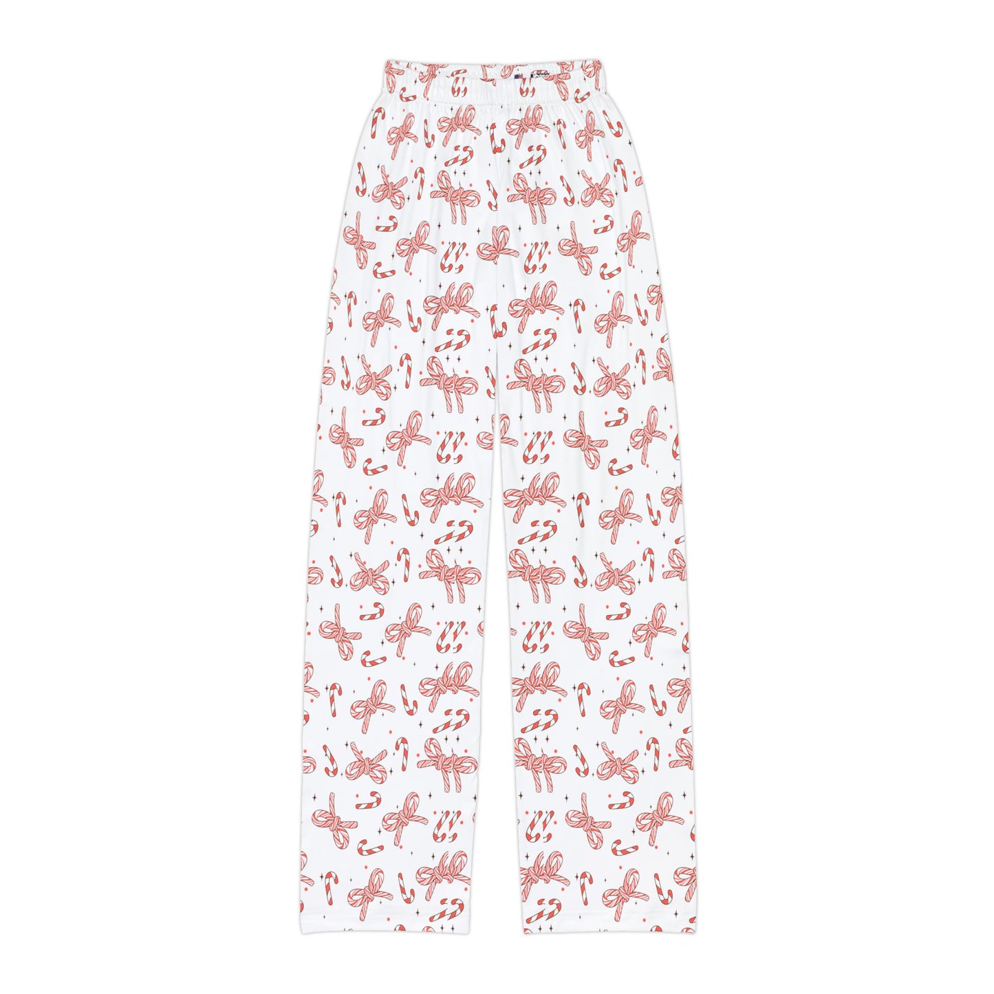 Candy Cane Ribbons Kids Pajama Pants