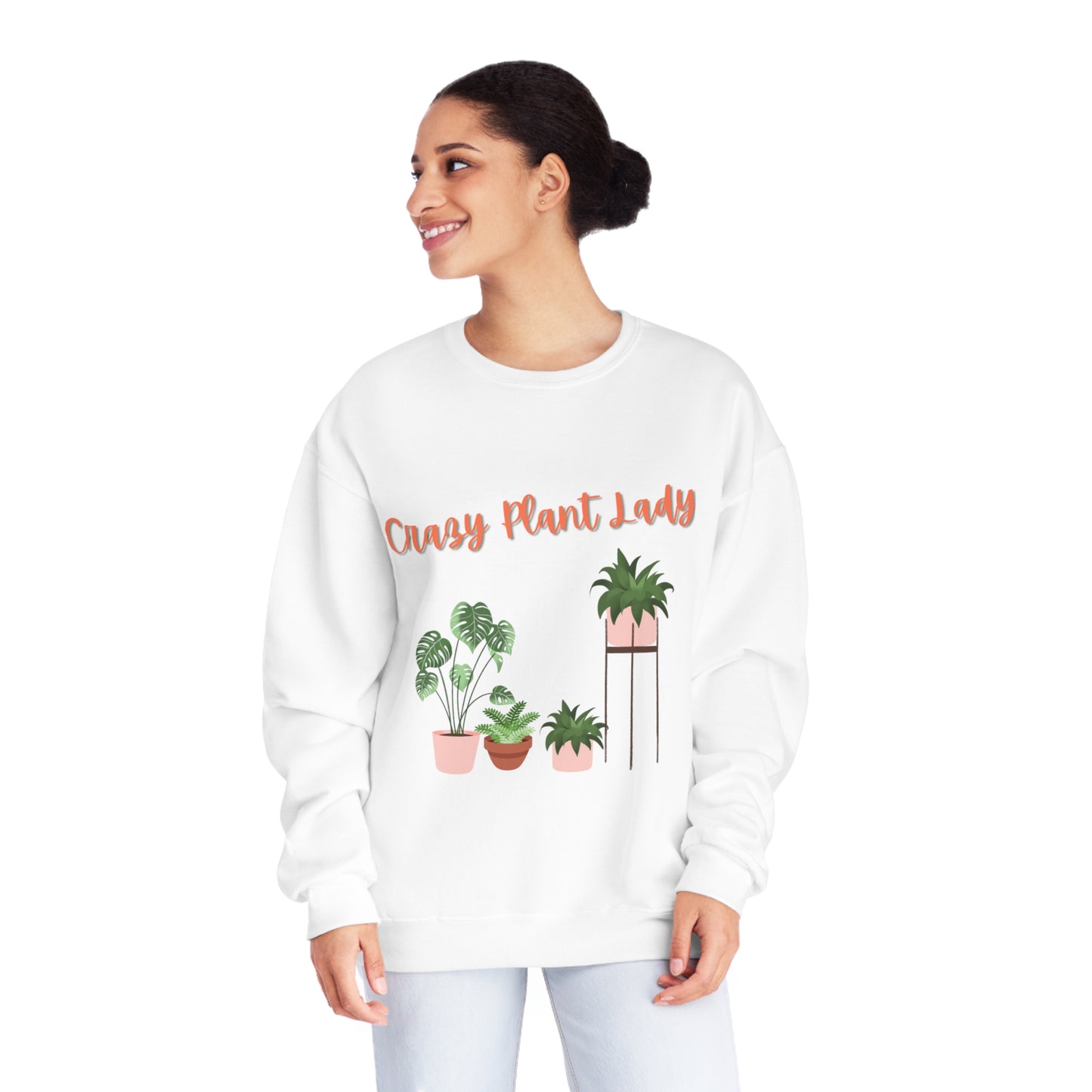 Crazy Plant Lady Standing Plants Unisex NuBlend® Crewneck Sweatshirt