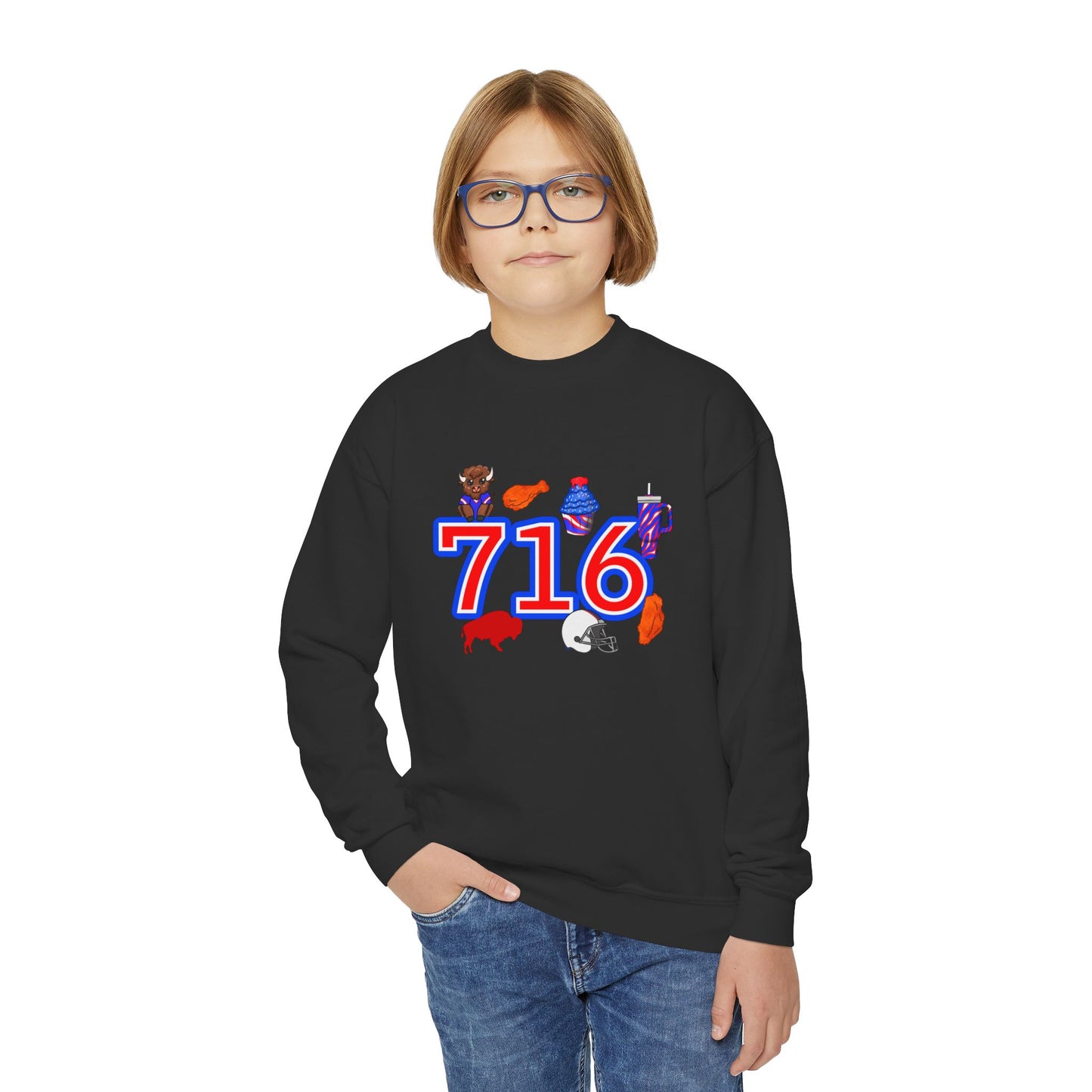 716 Youth Crewneck Sweatshirt