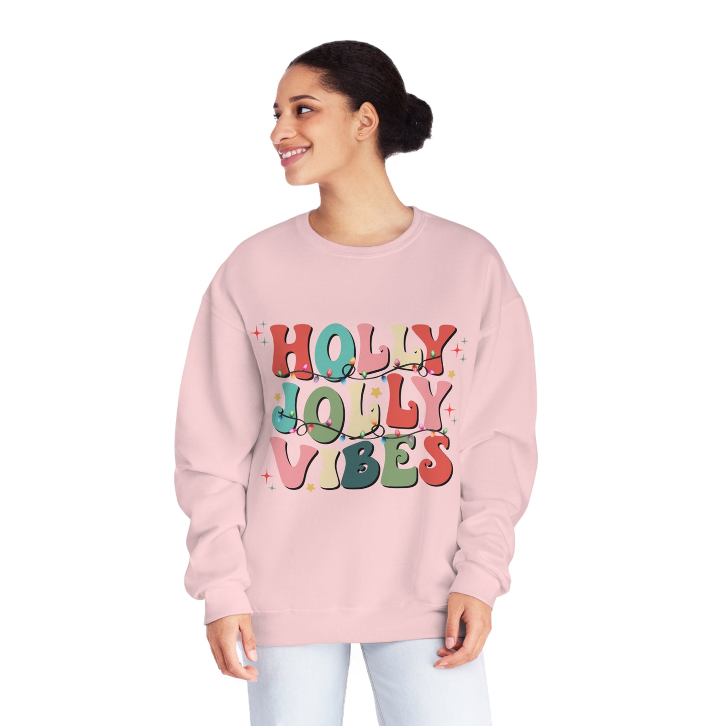 Holly Jolly Vibes Unisex NuBlend® Crewneck Sweatshirt