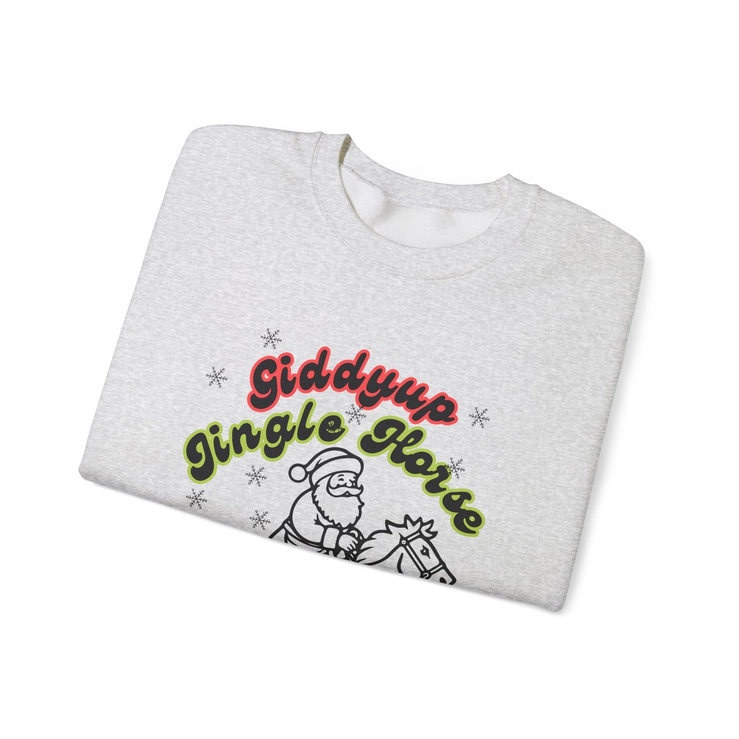 Giddyup Jingle Horse Unisex Heavy Blend™ Crewneck Sweatshirt