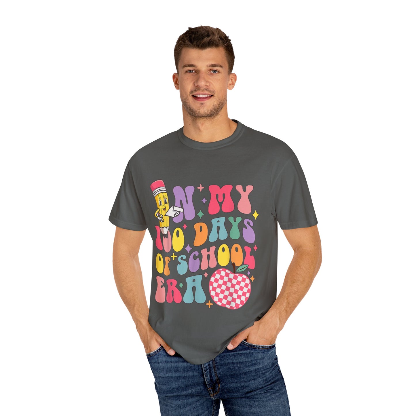 In My 100 Days of School Era 1 Unisex Garment-Dyed T-shirt