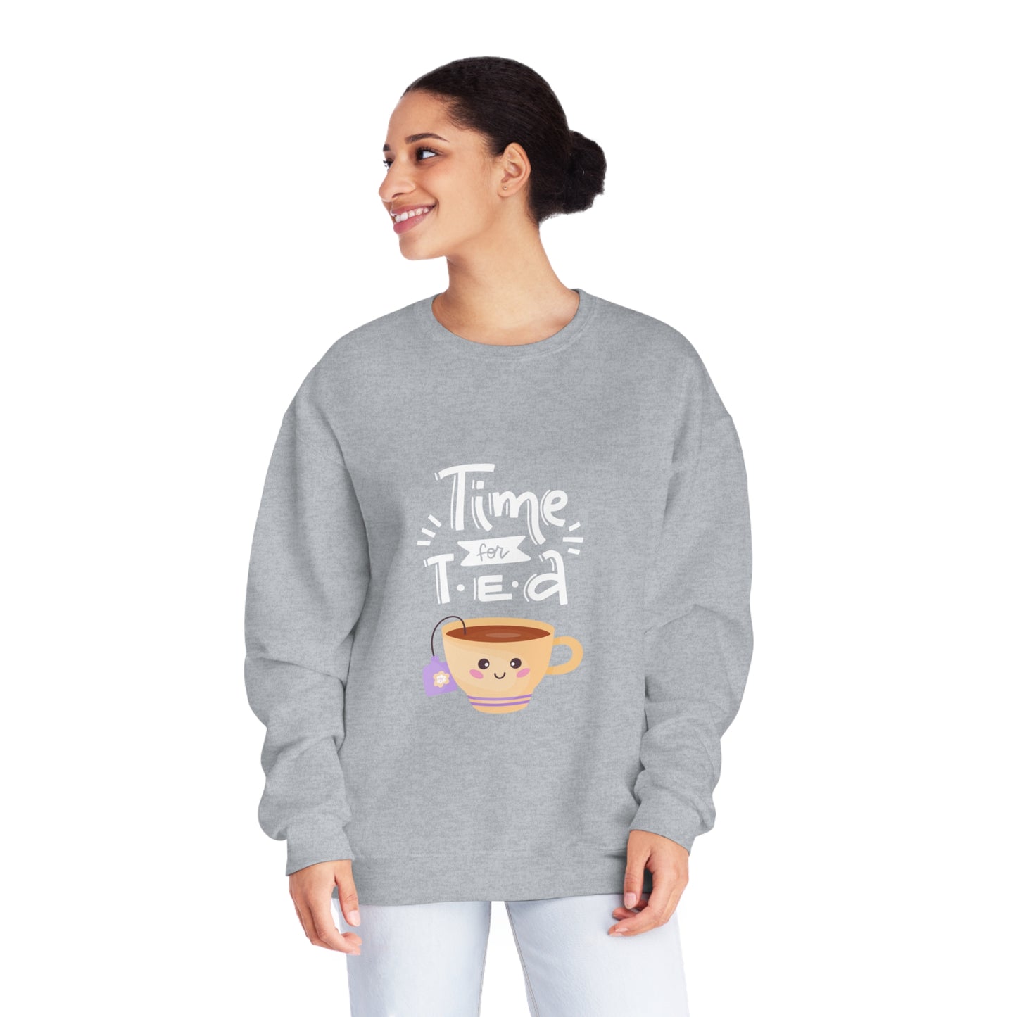 Time for Tea One Teacup Unisex NuBlend® Crewneck Sweatshirt