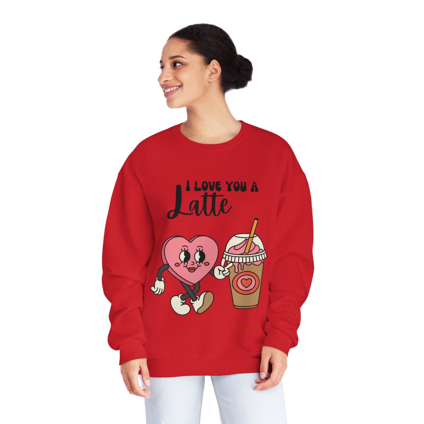 I Love You a Latte Unisex NuBlend® Crewneck Sweatshirt