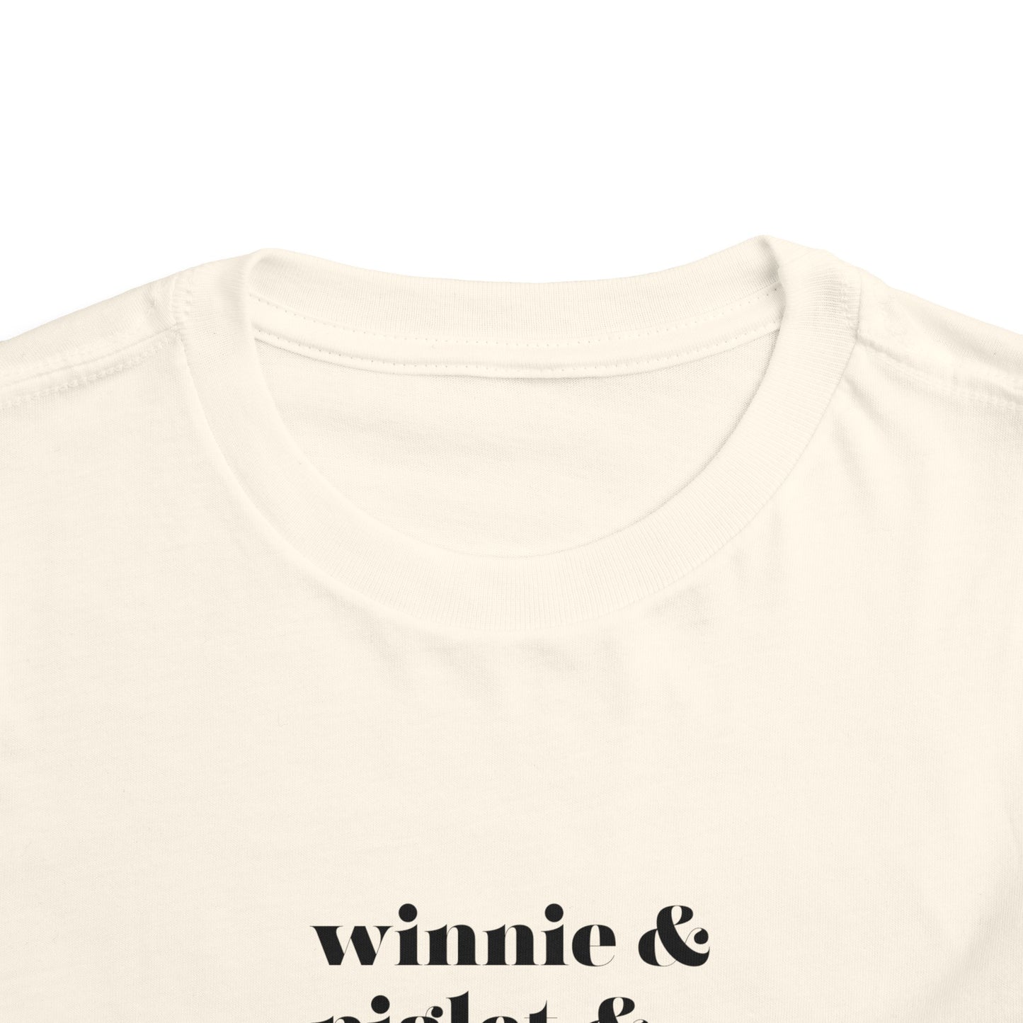 Winnie Piglet Tigger Toddler Short Sleeve Tee