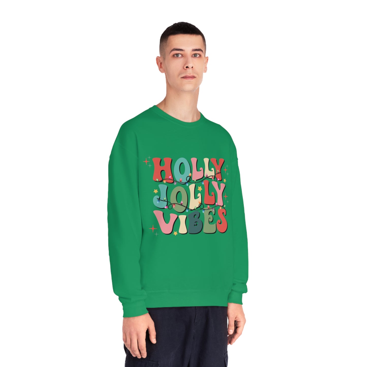 Holly Jolly Vibes Unisex NuBlend® Crewneck Sweatshirt