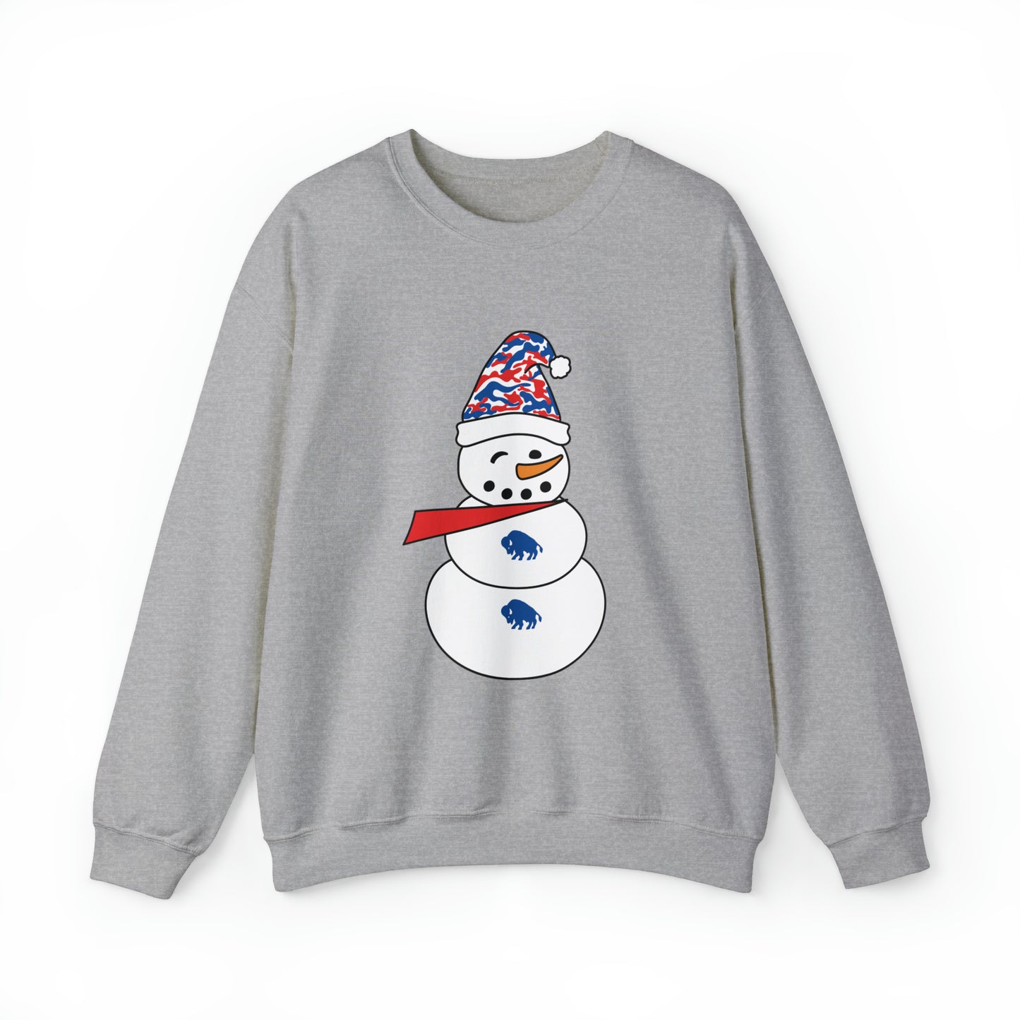Buffalo Bills Snowman Unisex Heavy Blend™ Crewneck Sweatshirt