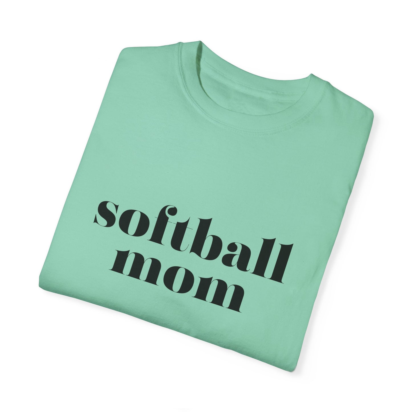 Softball Mom Unisex Garment-Dyed T-shirt