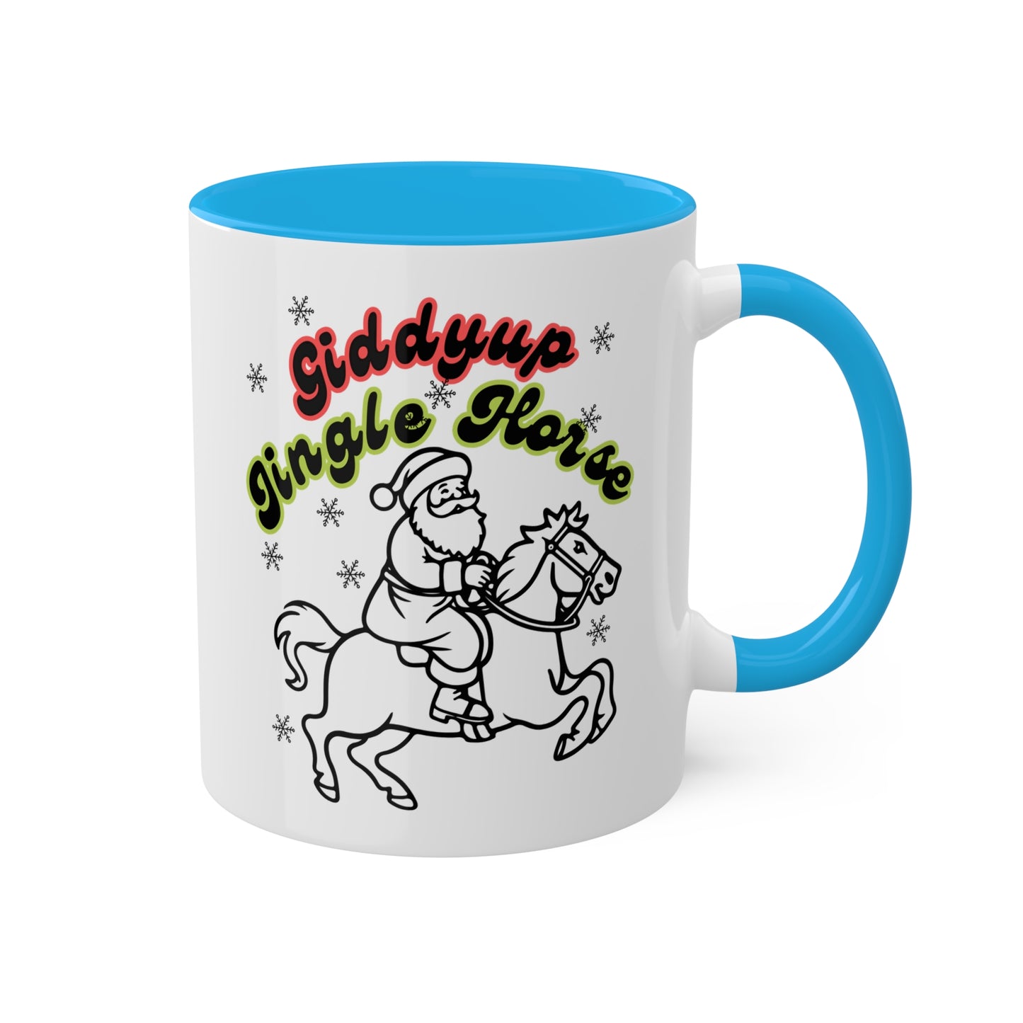 Giddyup Jingle Horse Colorful Mug 11oz