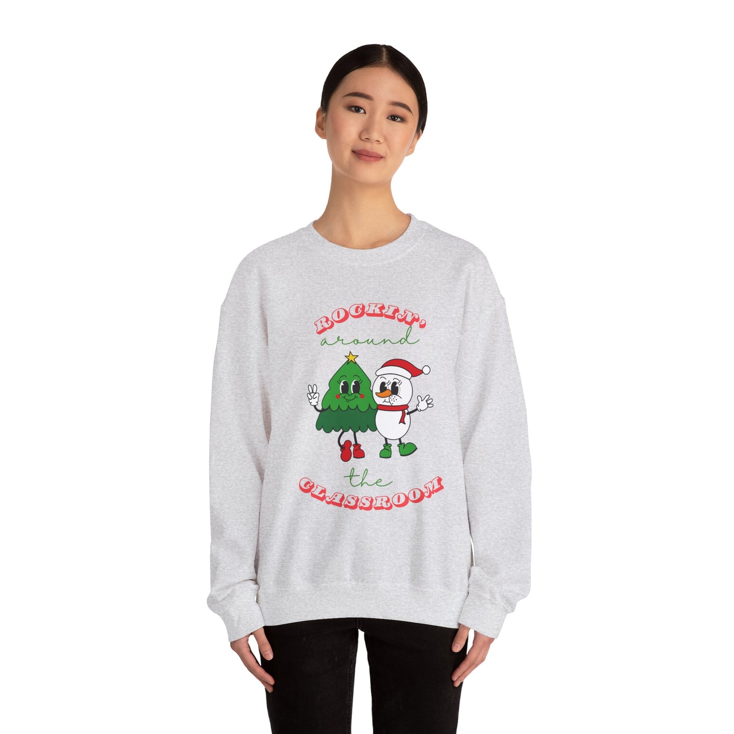 Rocking Around the Classroom Unisex Heavy Blend™ Crewneck Sweatshirt
