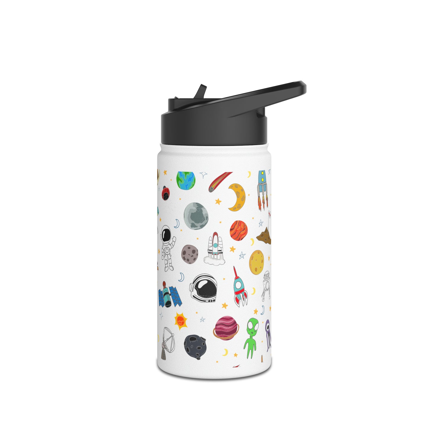 Everything Space Stainless Steel Water Bottle, Standard Lid