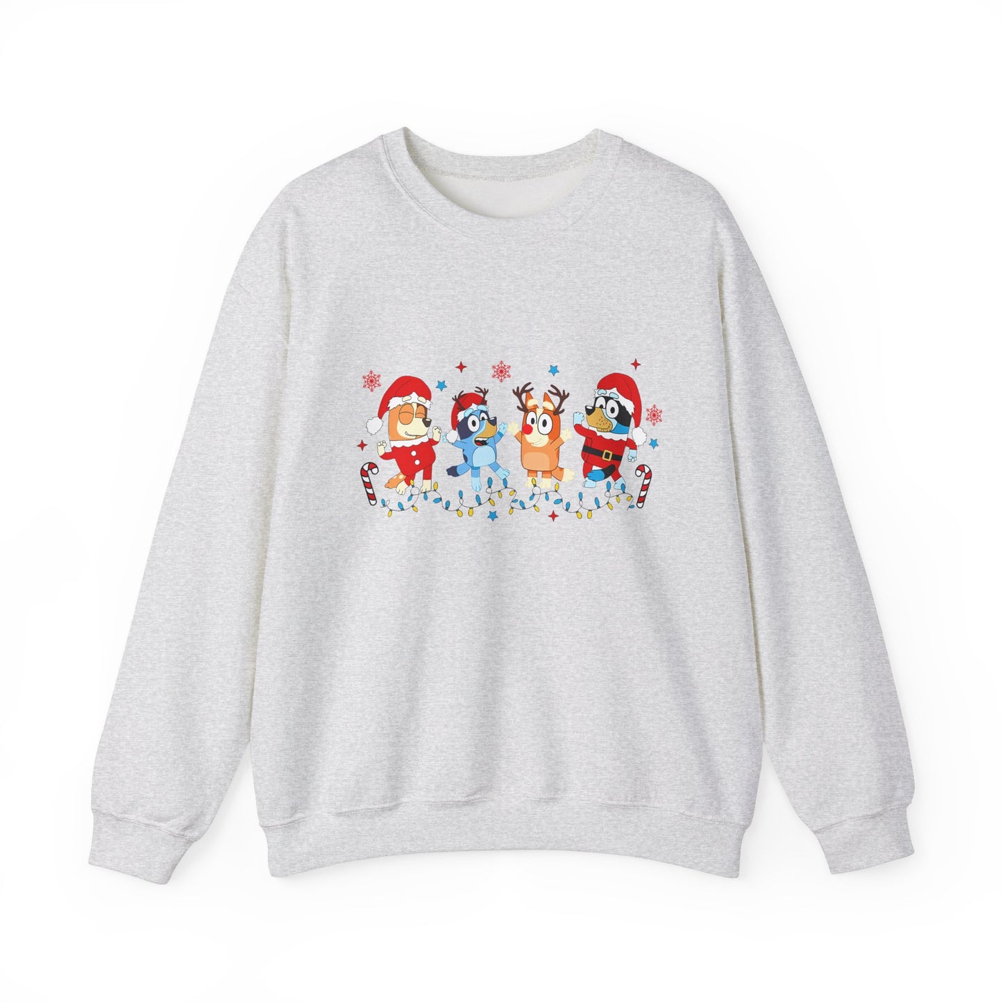 Heeler Family Dancing Christmas Unisex Heavy Blend™ Crewneck Sweatshirt