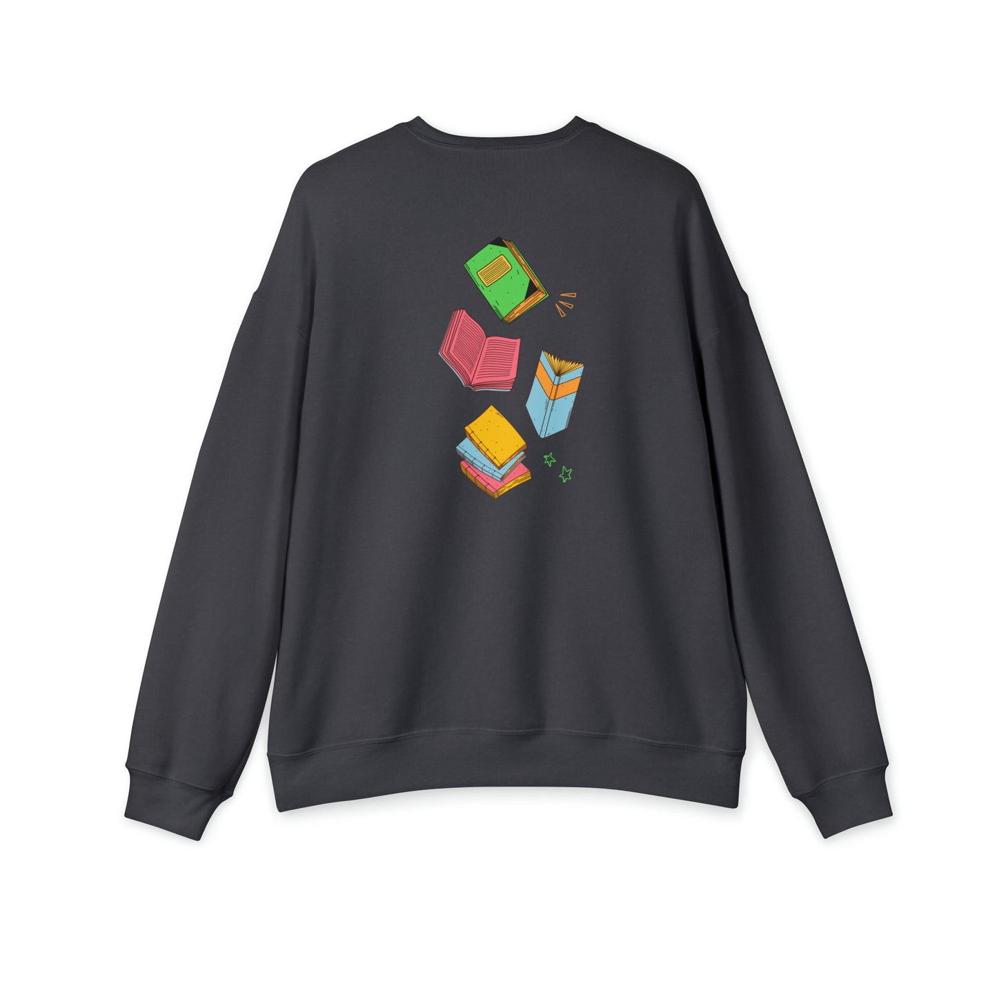Front AND Back Design Library Fan Unisex Drop Shoulder Sweatshirt