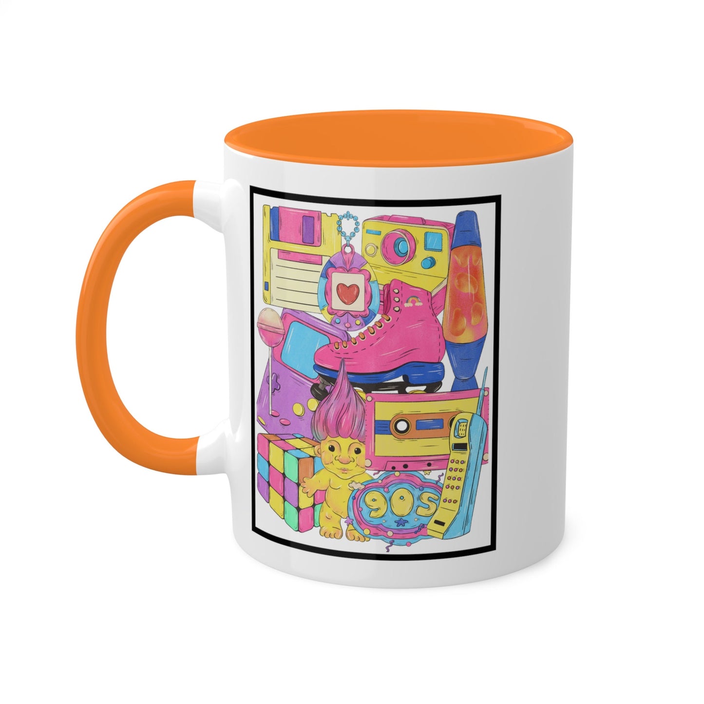 90's Collage I Love the 90's! Colorful Mugs, 11oz