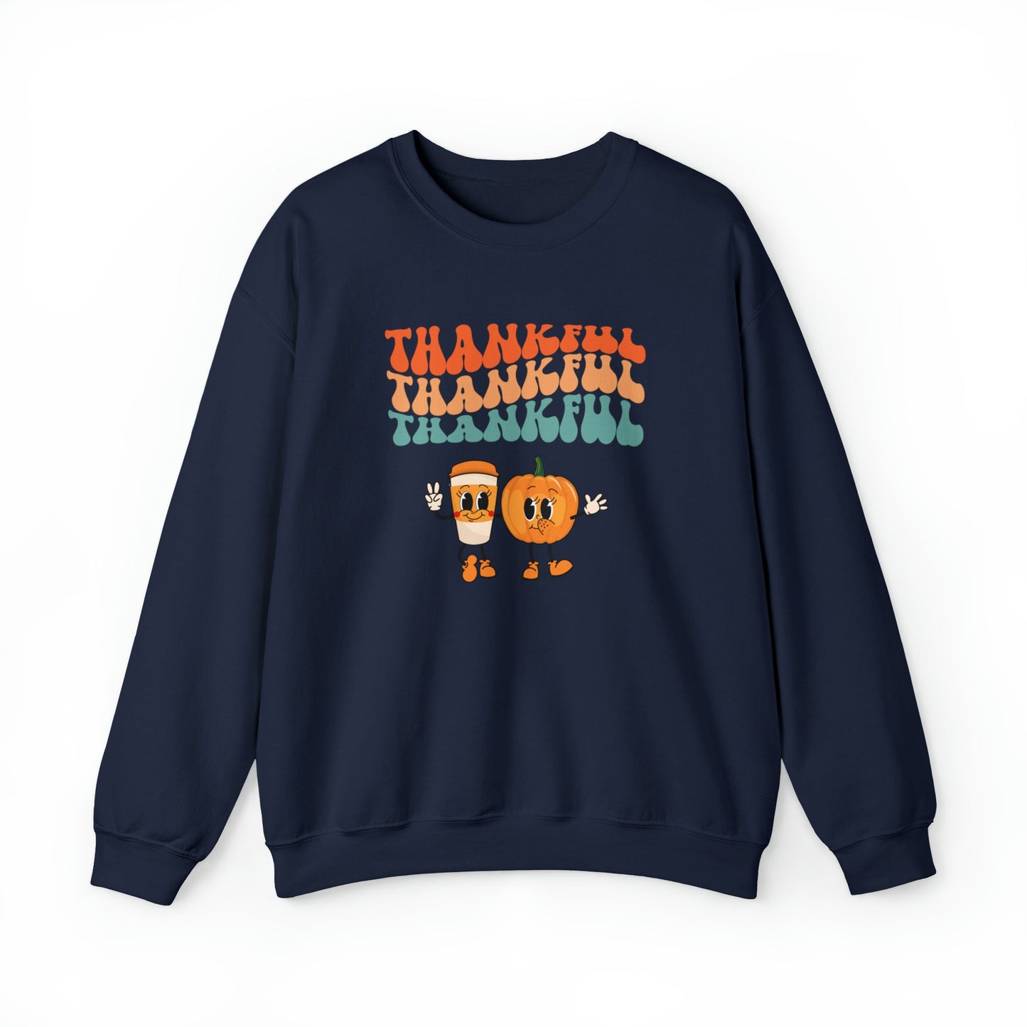 Thankful Thankful Thankful Unisex Heavy Blend™ Crewneck Sweatshirt