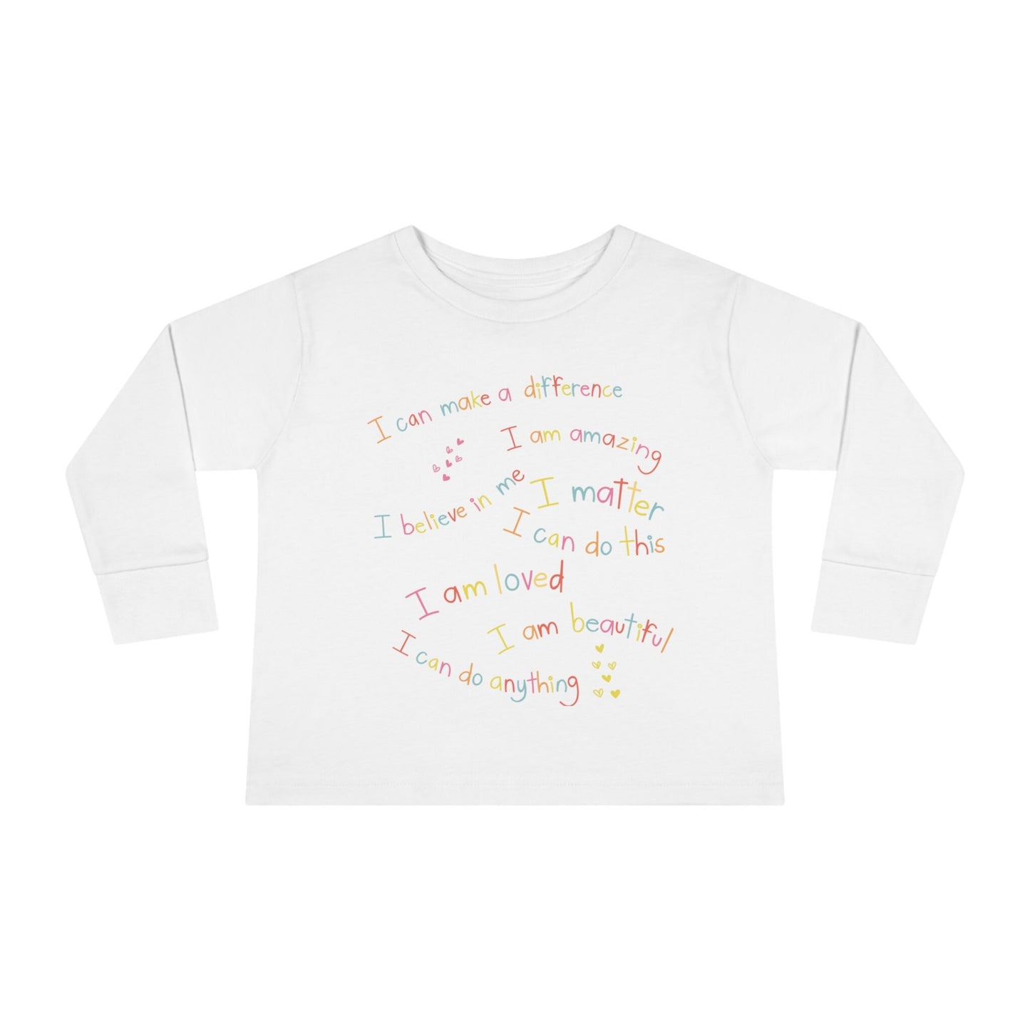 Toddler Positive Affirmations Toddler Long Sleeve Tee