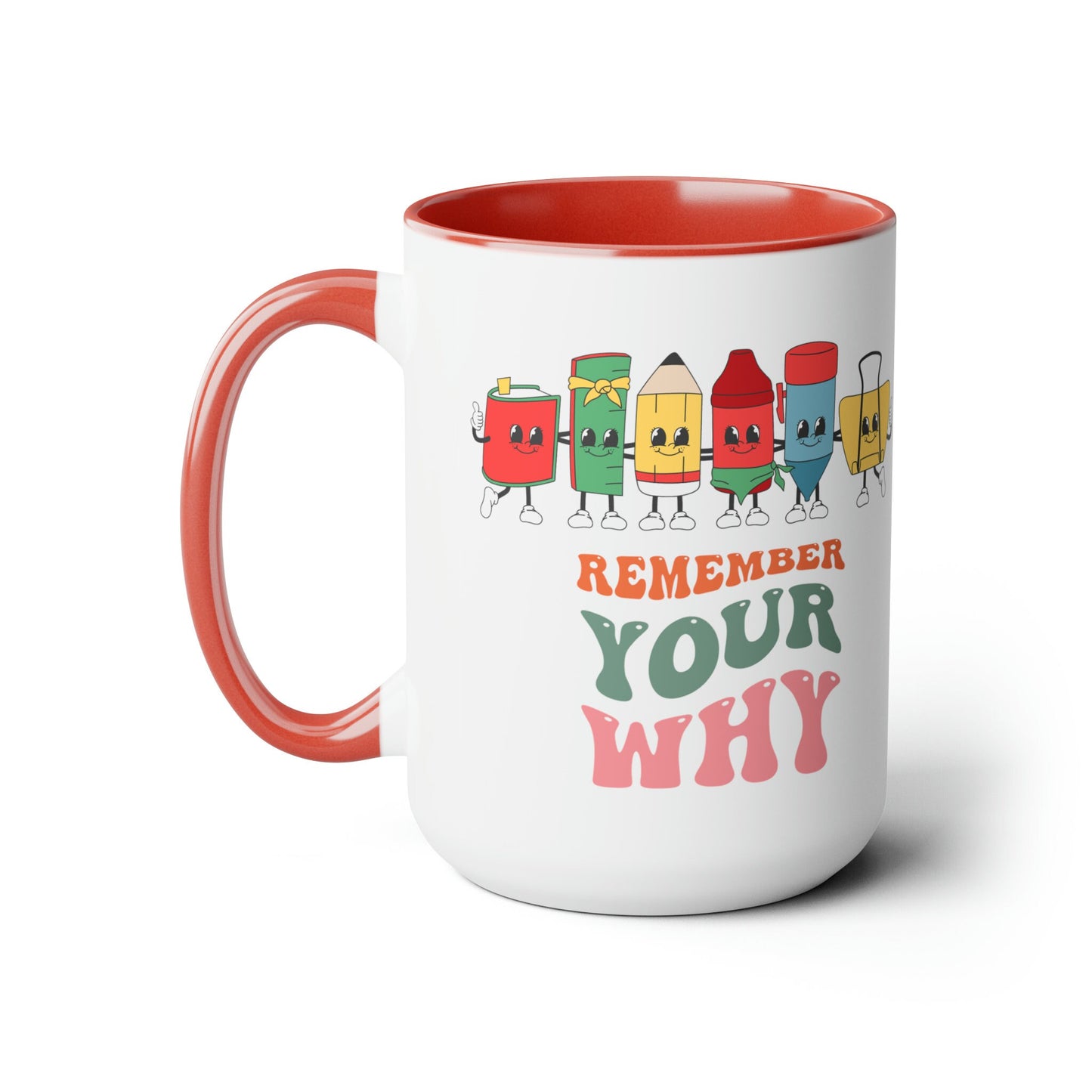 Two-Tone Coffee Mugs, 15oz
