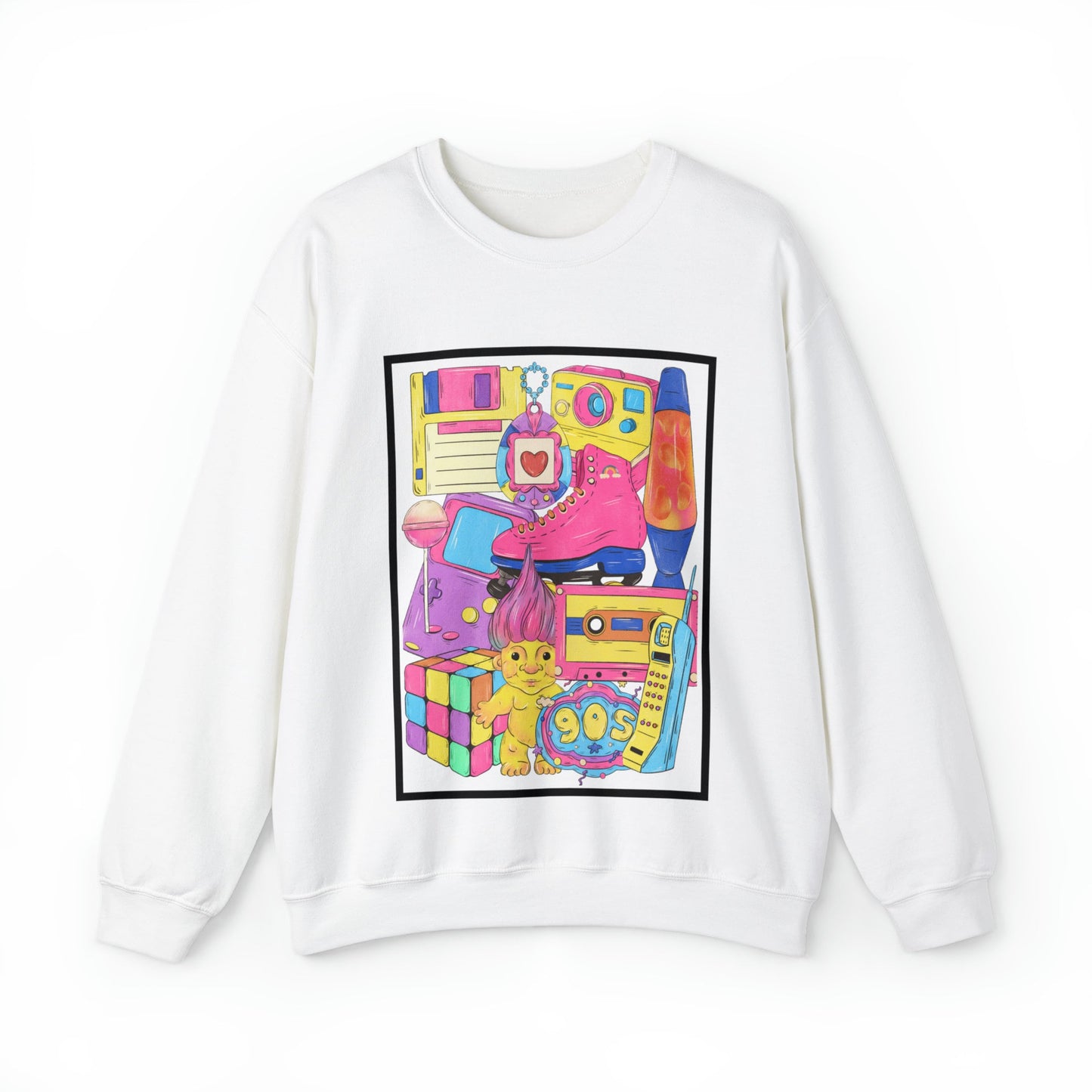 1990's Collage I Love the 90's! Unisex Heavy Blend™ Crewneck Sweatshirt