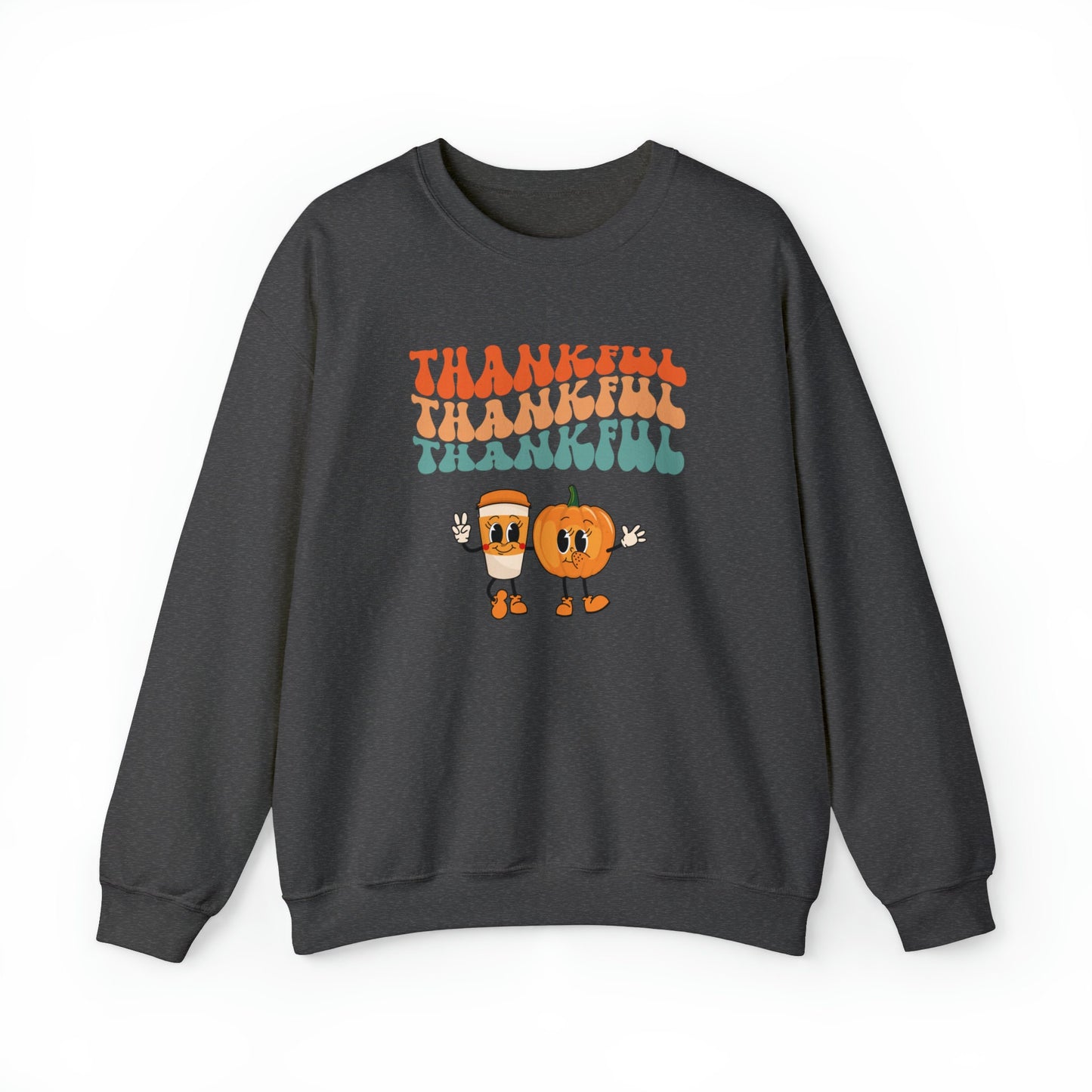 Thankful Thankful Thankful Unisex Heavy Blend™ Crewneck Sweatshirt