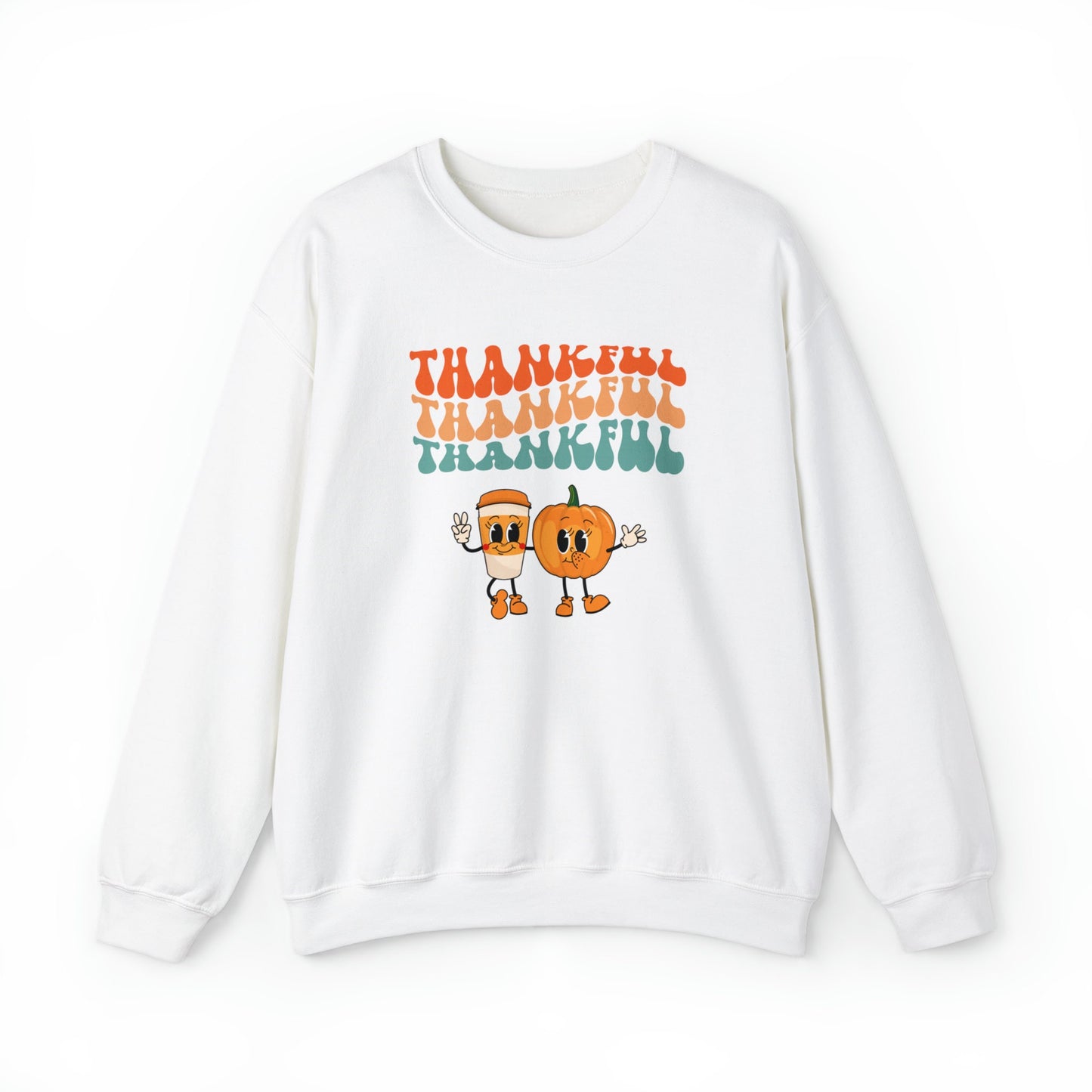 Thankful Thankful Thankful Unisex Heavy Blend™ Crewneck Sweatshirt
