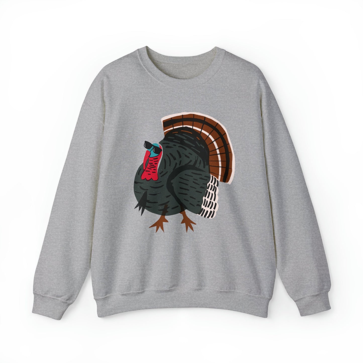 Turkey with Sunglasses Unisex Heavy Blend™ Crewneck Sweatshirt