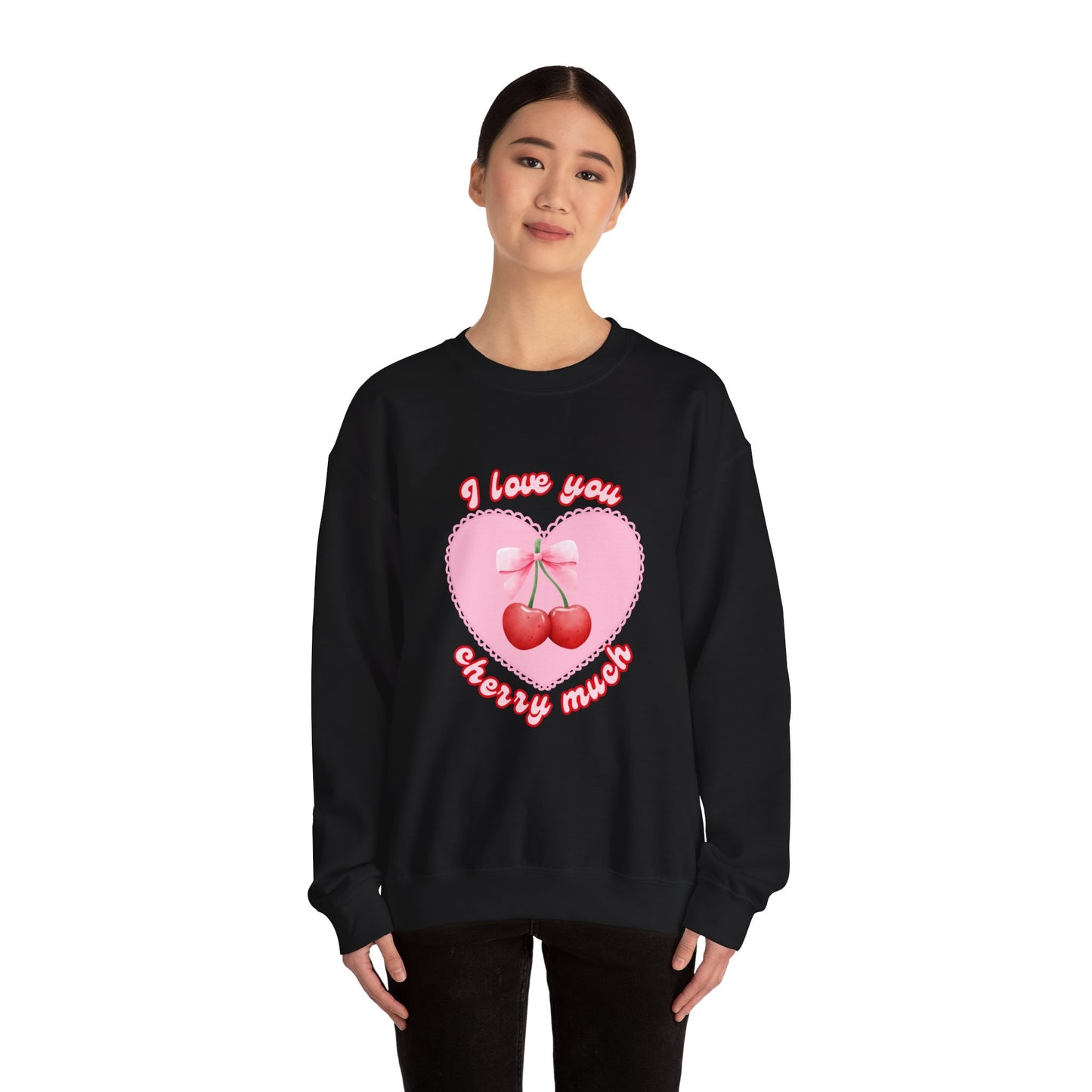 I Love You Cherry Much Unisex Heavy Blend™ Crewneck Sweatshirt