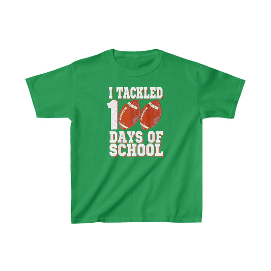 I Tackled 100 Days of School 2 Kids Heavy Cotton™ Tee