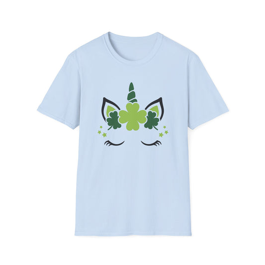Shamrock Unicorn Unisex Softstyle T-Shirt
