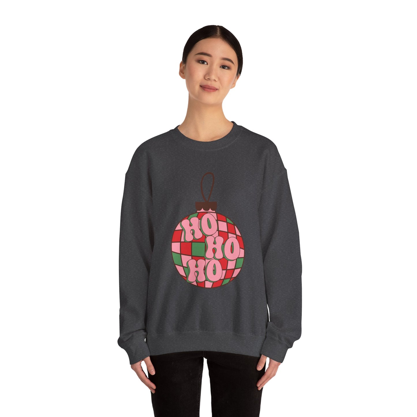 Ho Ho Ho Ornament Unisex Heavy Blend™ Crewneck Sweatshirt