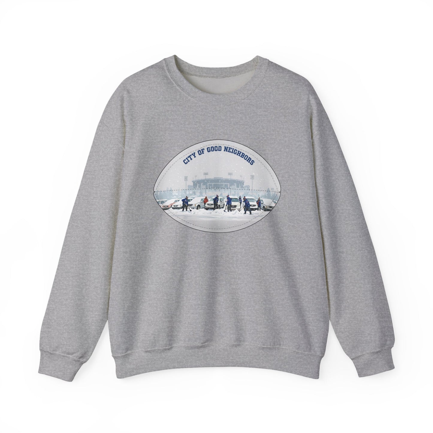 Crewneck Sweatshirt — "City of Good Neighbors"
