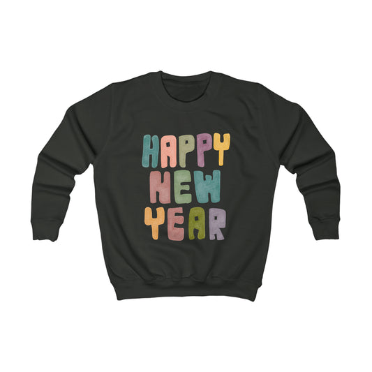 Colorful Happy New Year Kids Sweatshirt