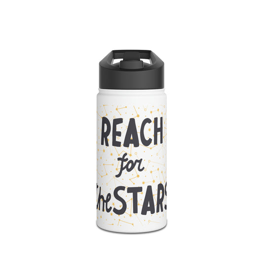Reach for the Stars Stainless Steel Water Bottle, Standard Lid