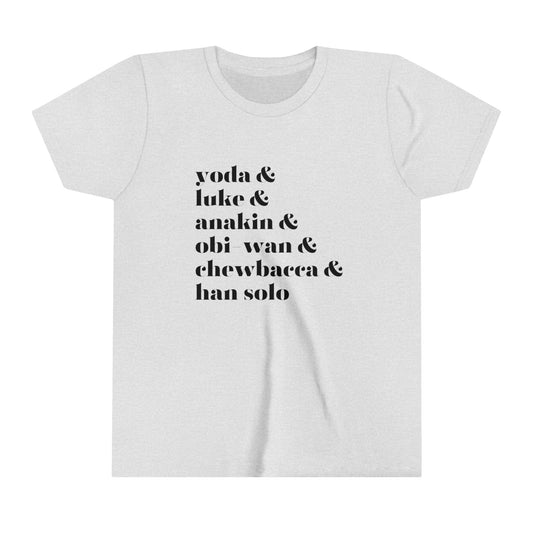 Yoda Luke Anakin Youth Short Sleeve Tee