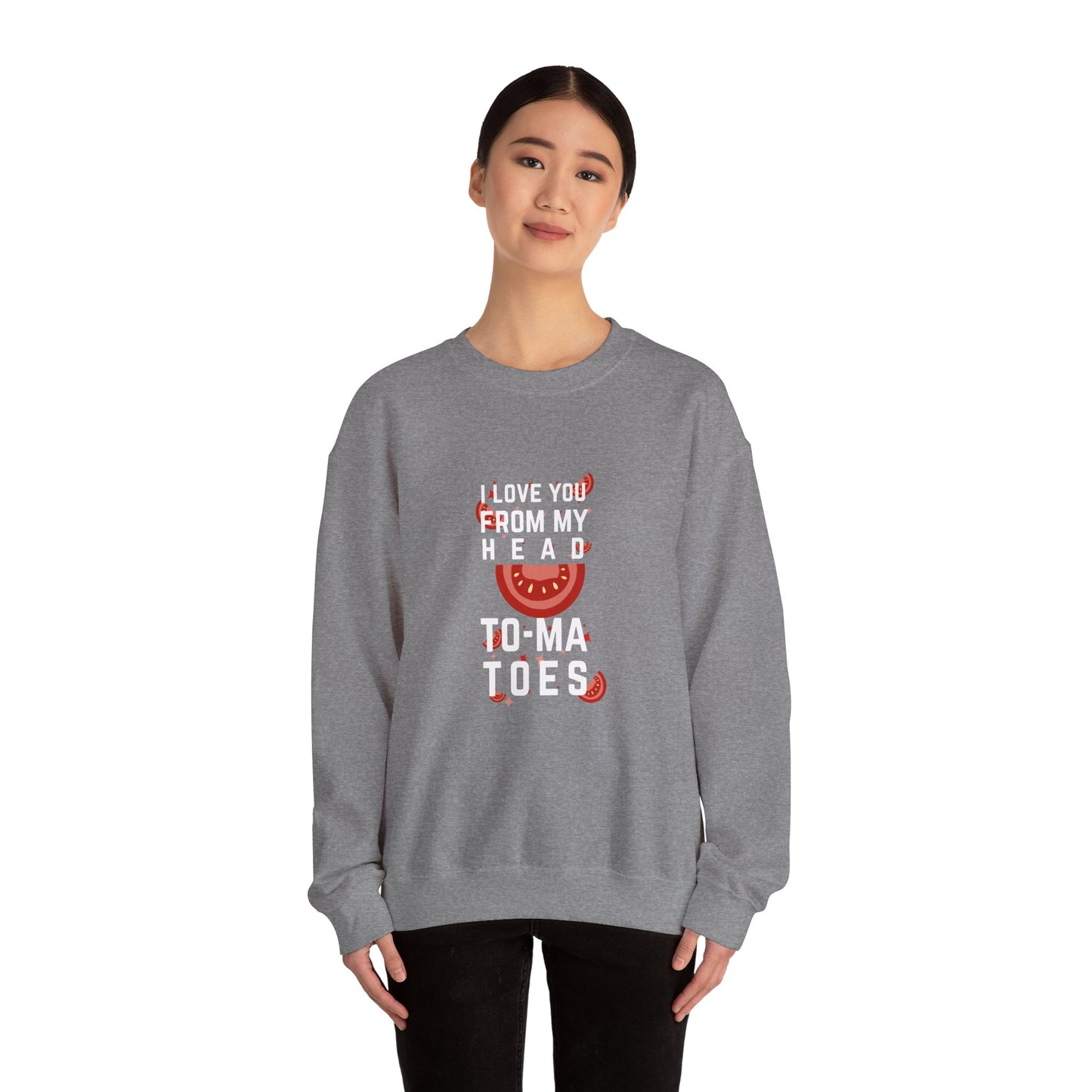 I Love You From My Head To My Toes Unisex Heavy Blend™ Crewneck Sweatshirt