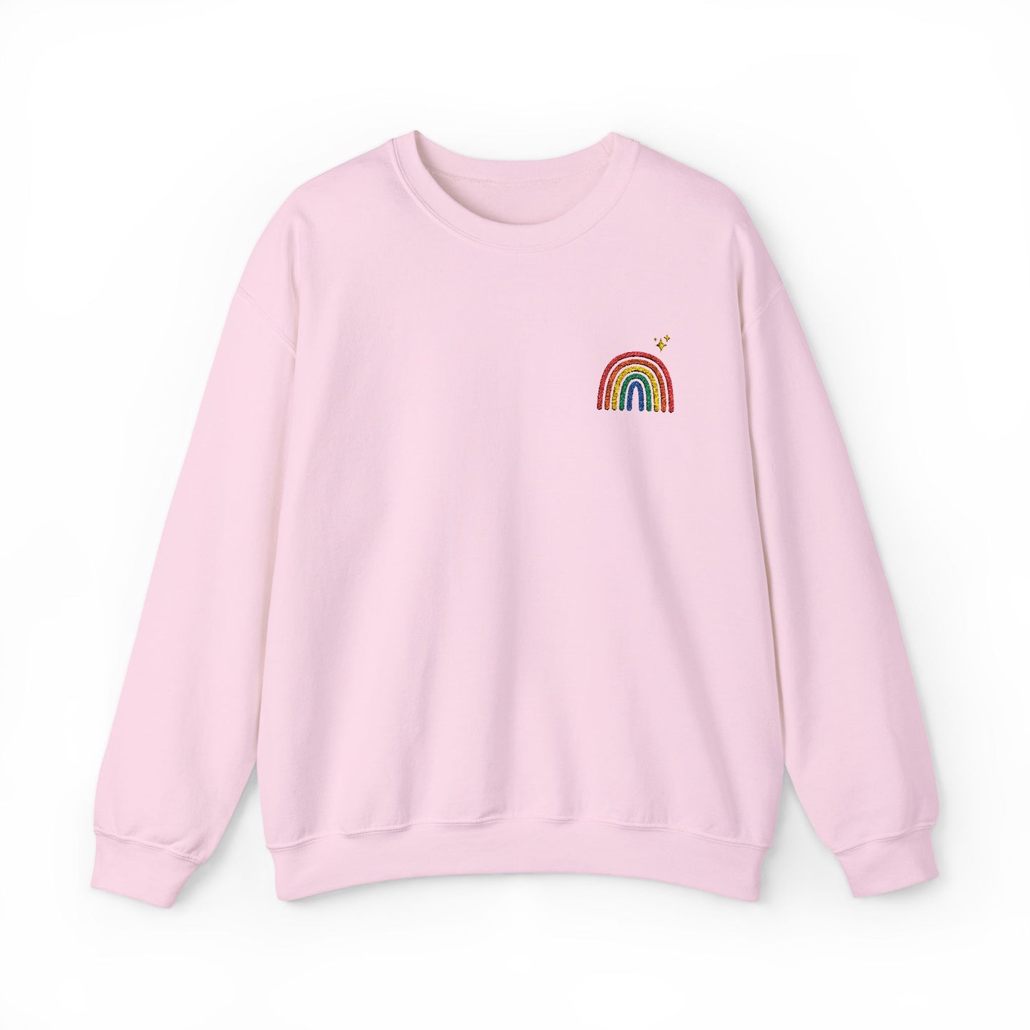 Embroidered Rainbow Unisex Heavy Blend™ Crewneck Sweatshirt