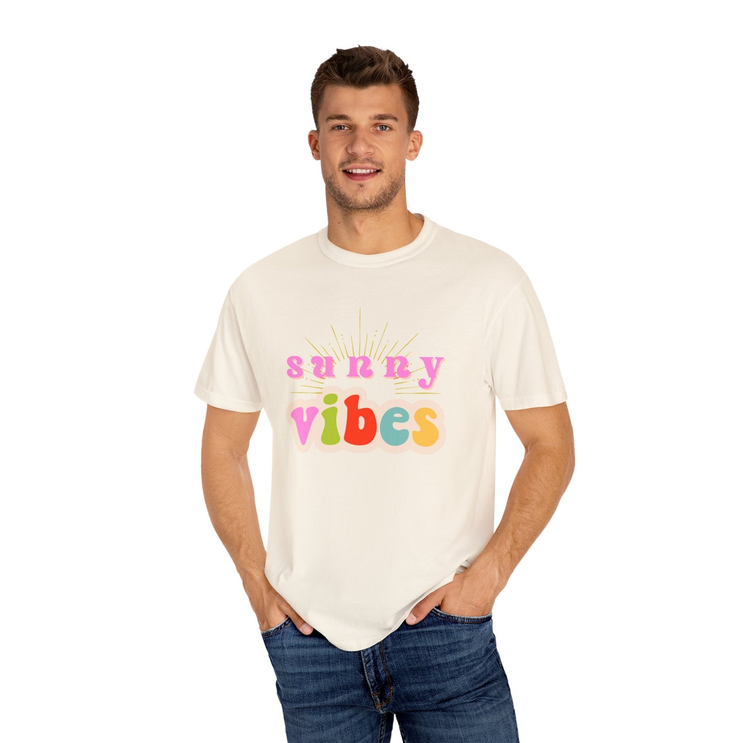 Sunny Vibes Unisex Garment-Dyed T-shirt