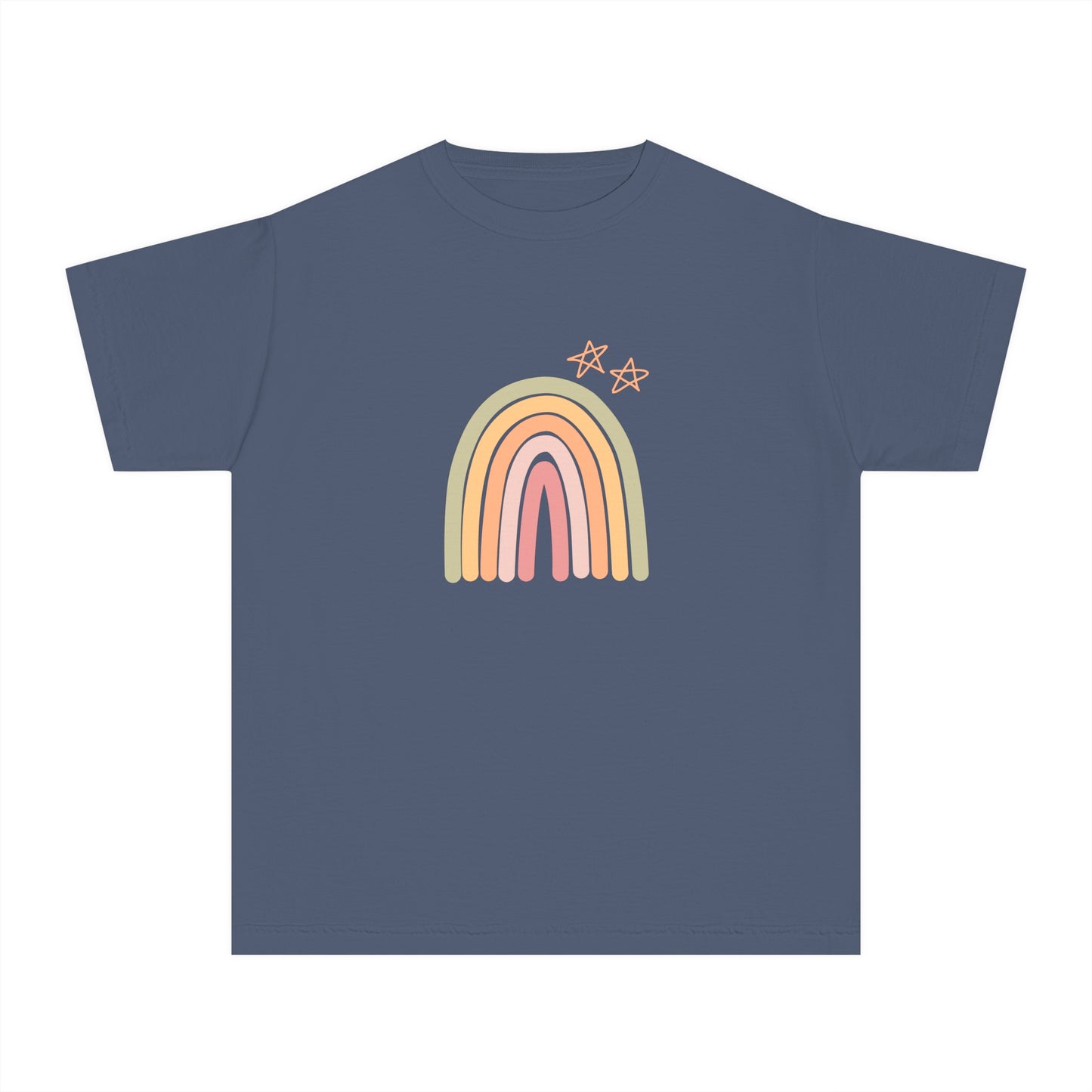 Rainbow and Stars Youth Midweight Tee