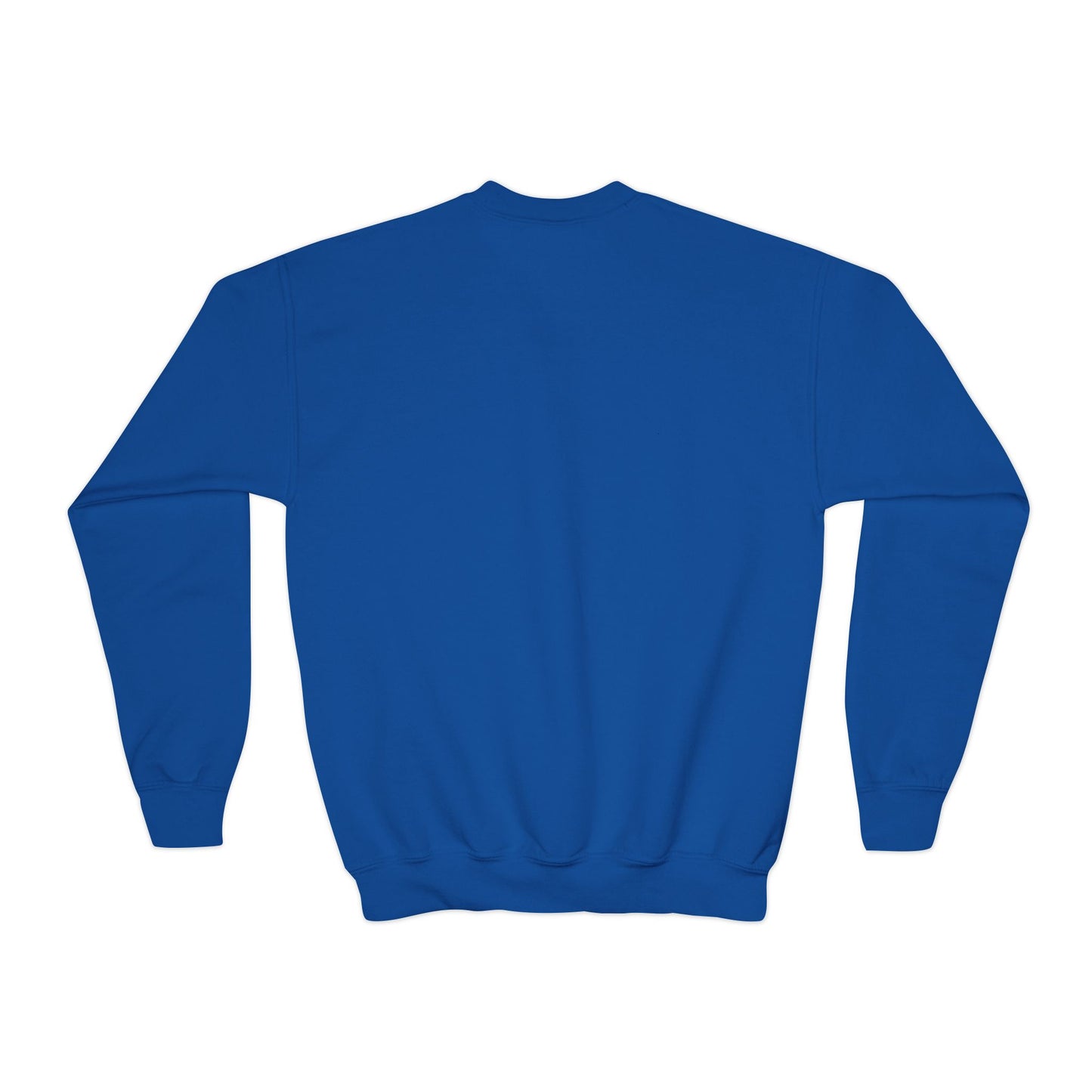 Youth Crewneck Sweatshirt - Cozy Buffalo Hot Cocoa Graphic with Whipped Cream & Stars