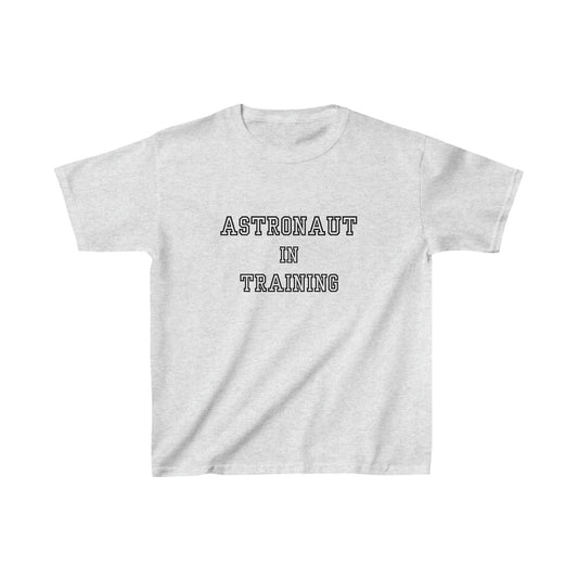Astronaut in Training Black Font Kids Heavy Cotton™ Tee