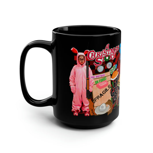 A Christmas Story Black Mug, 15oz