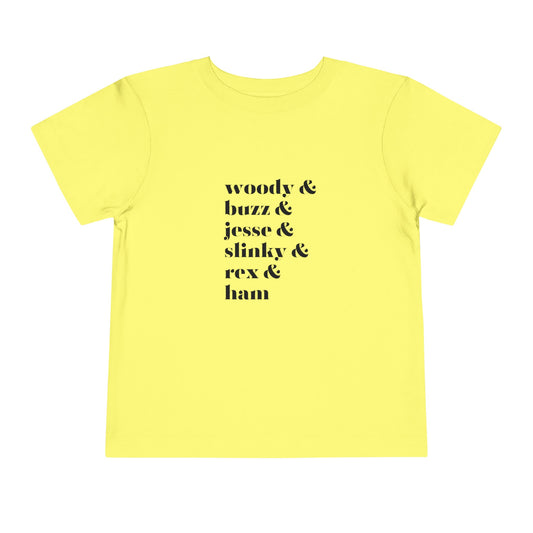 Woody Buzz Jesse Toddler Short Sleeve Tee
