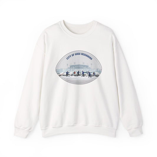 Crewneck Sweatshirt — "City of Good Neighbors"