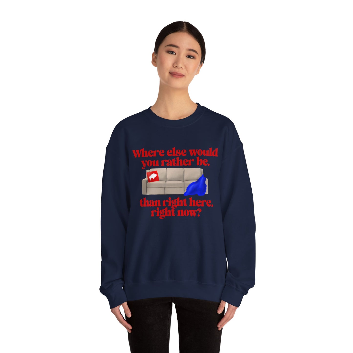 Where else would you rather be? Unisex Heavy Blend™ Crewneck Sweatshirt