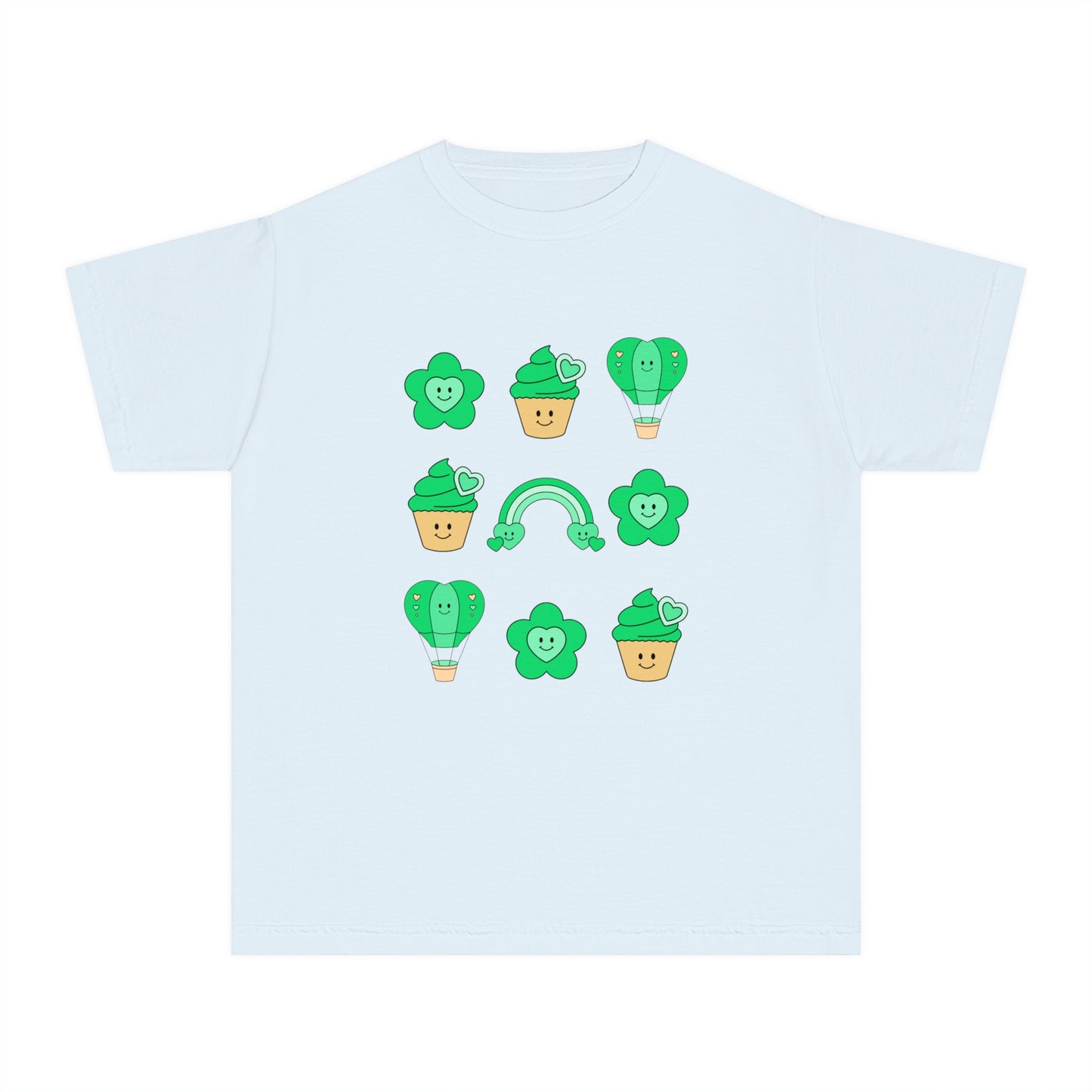 Cutesy St. Patrick's Day Coquette Youth Midweight Tee