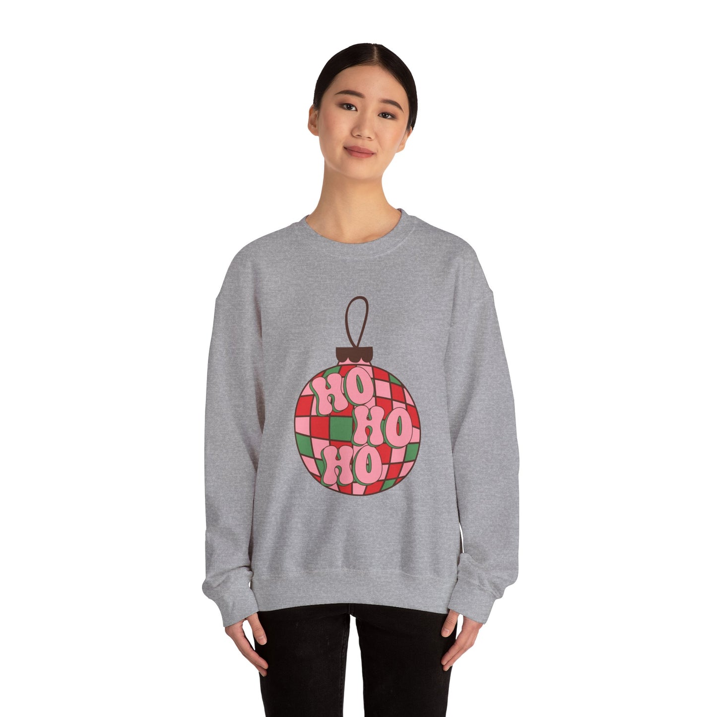 Ho Ho Ho Ornament Unisex Heavy Blend™ Crewneck Sweatshirt