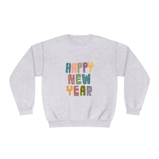 Happy New Year Colorful Unisex NuBlend® Crewneck Sweatshirt