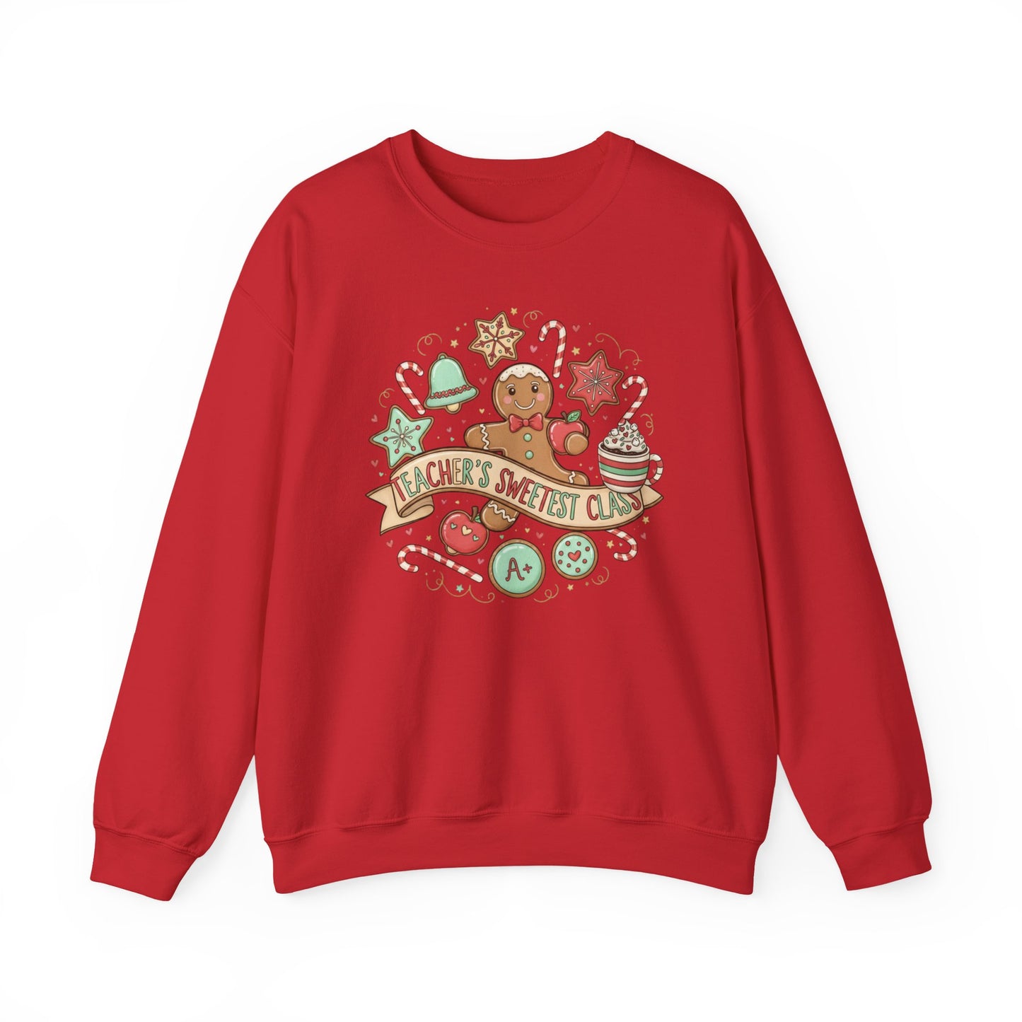 Holiday Baking Crewneck Sweatshirt — 'Baker’s Society' Gingerbread Cookie Design