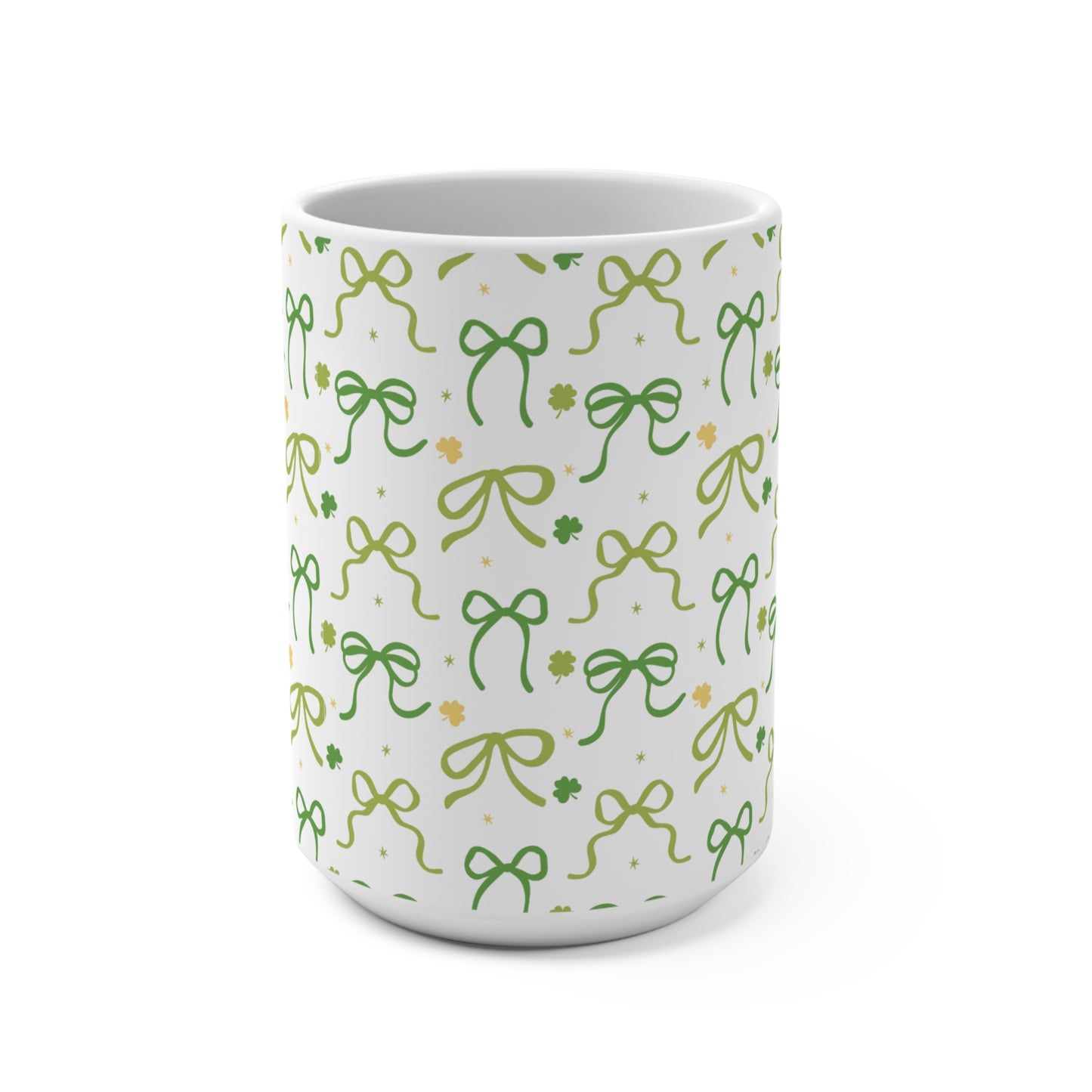 Green Bows Mug 15oz