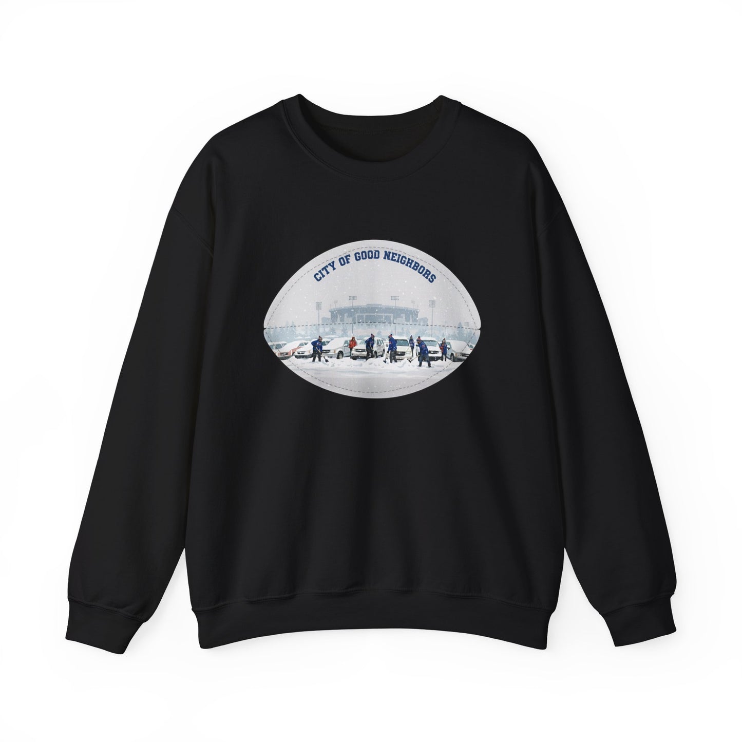 Crewneck Sweatshirt — "City of Good Neighbors"